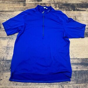 Pearl Izumi Cycling Jersey Short‎ Sleeve Half Zip Pockets Blue Mens